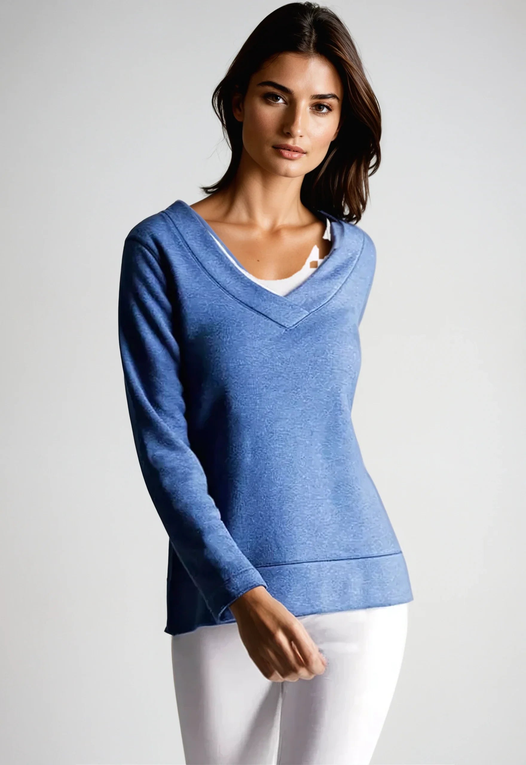 Power Vee 'Sweater' Sweatshirt | Charcoal Gray