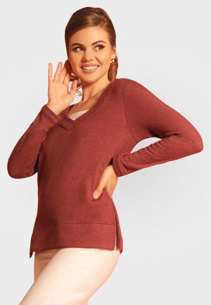 Power Vee 'Sweater' Sweatshirt | Charcoal Gray