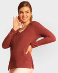 Power Vee 'Sweater' Sweatshirt | Wine