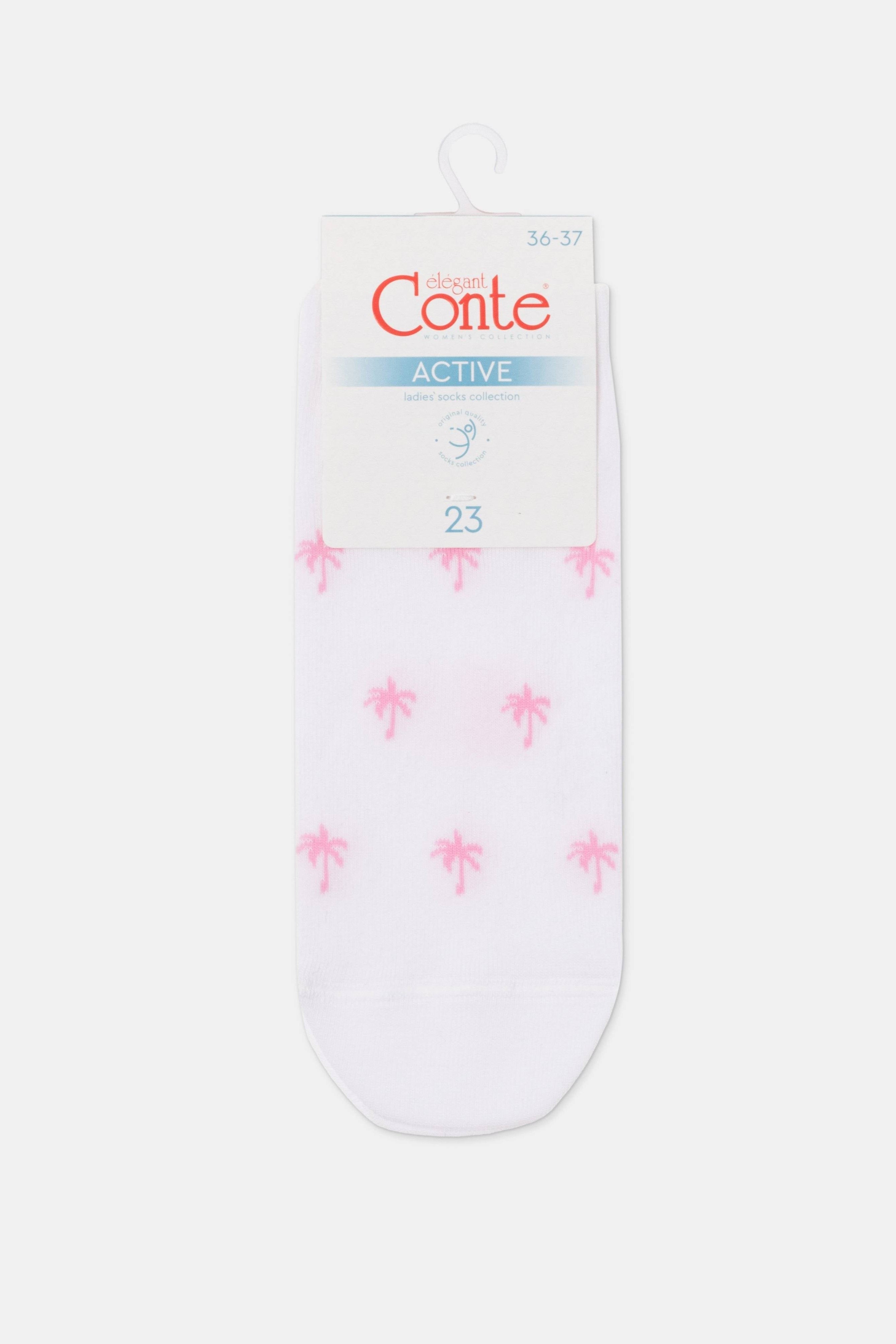Cotton Ankle Socks Conte Active Palm Trees 589