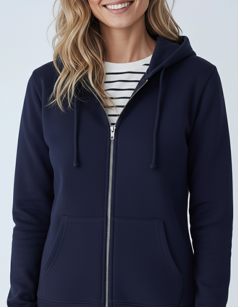 Basic Zip-Up Hoodie Midweight | P2008