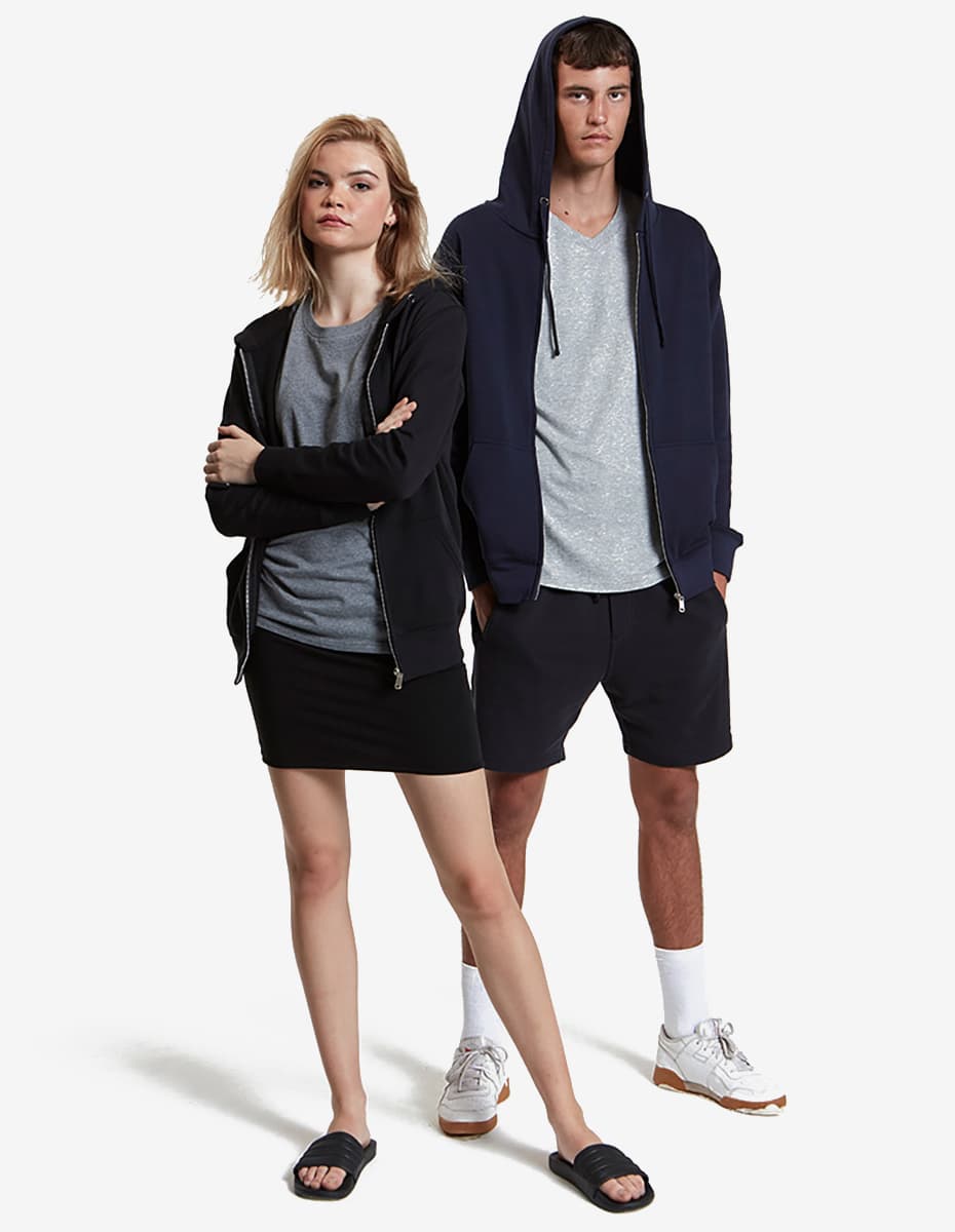 Basic Zip-Up Hoodie Midweight | P2008