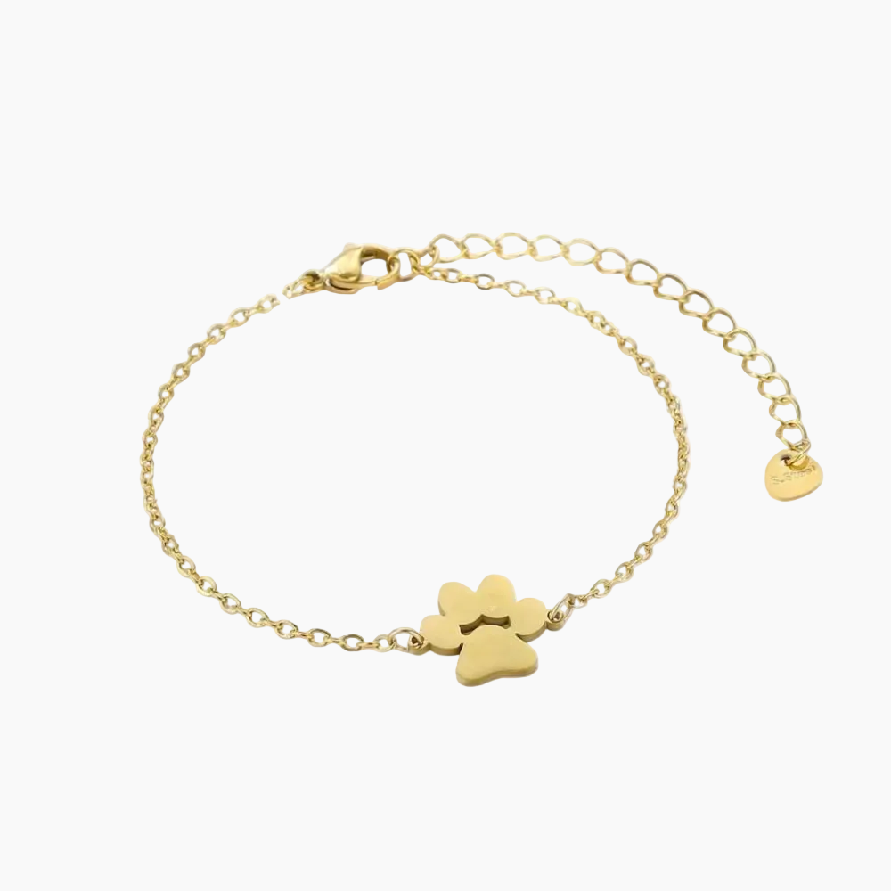 PurePaw Link Chain Paw Cutout Charm Bracelet