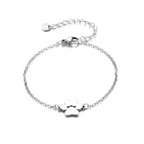 PurePaw Link Chain Paw Cutout Charm Bracelet