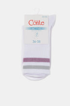 Conte Cotton Long Socks Active 157 | Lurex Stripes
