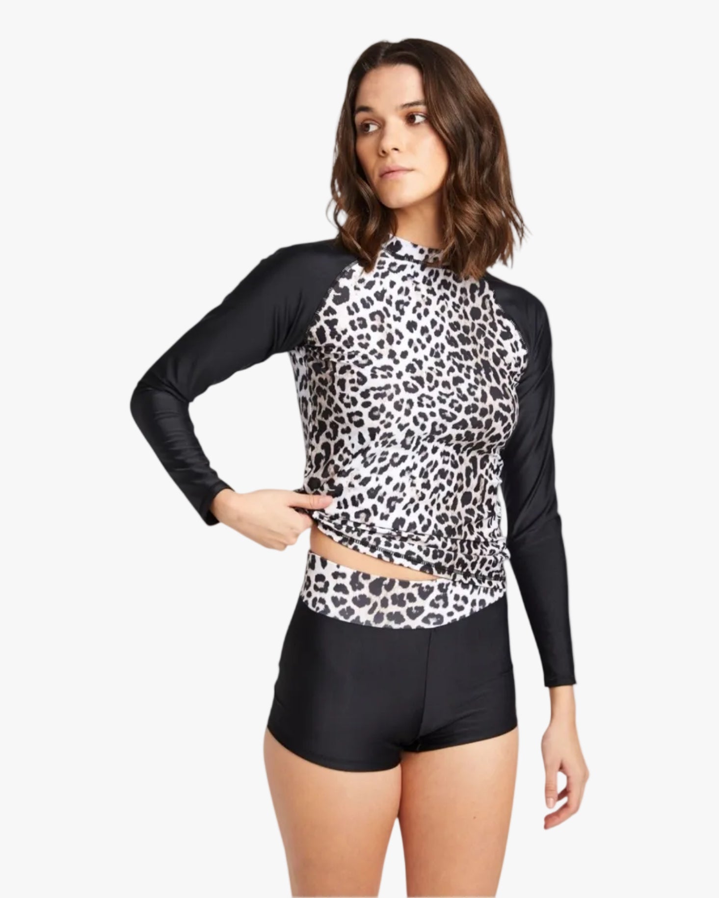 Long Sleeve Rashguard R5703 Leopard