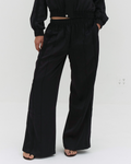 Leiseu Track Pants in Black