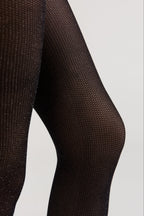 Fantasy Shimmering Tights Conte Rete Lurex with Fine Mesh Imitation