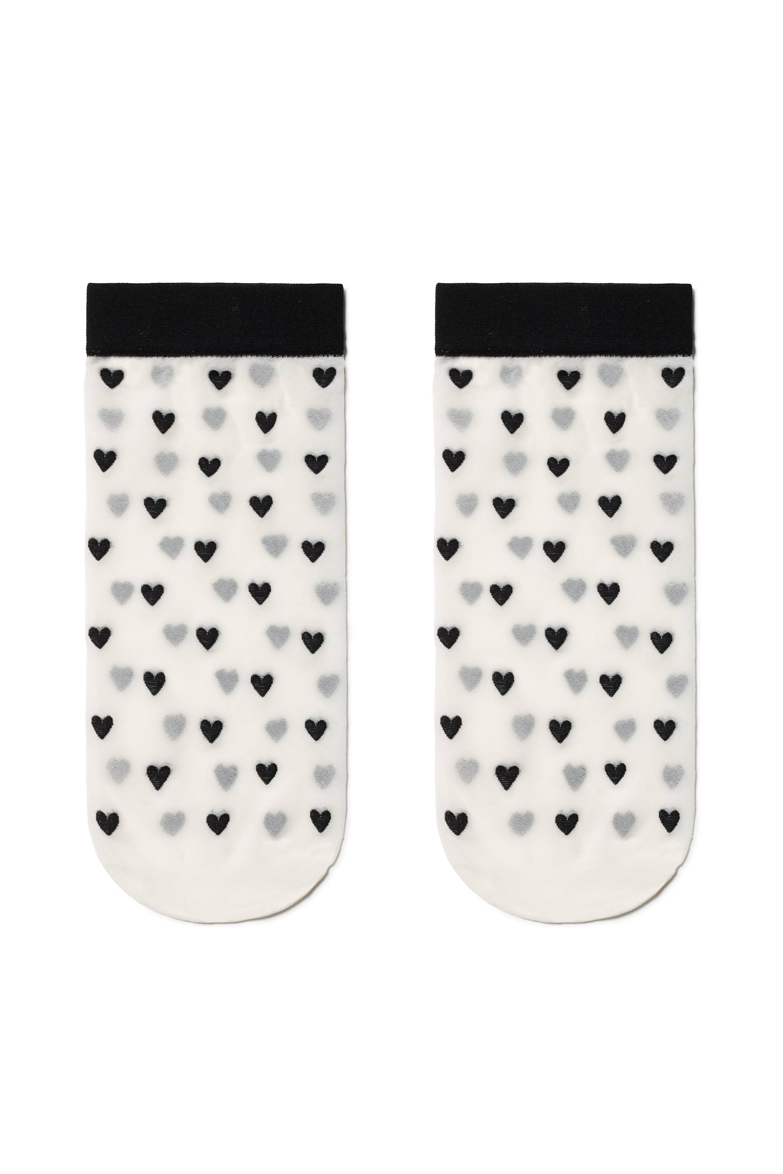 Conte Fantasy Socks Hearts Pattern