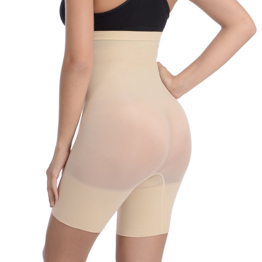 High Waist Shaper with Extra Long Boy Leg Nude