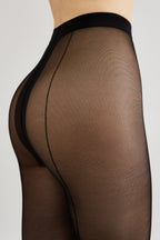 Conte Fantasy Tights Rose | Seam Imitation and Pattern