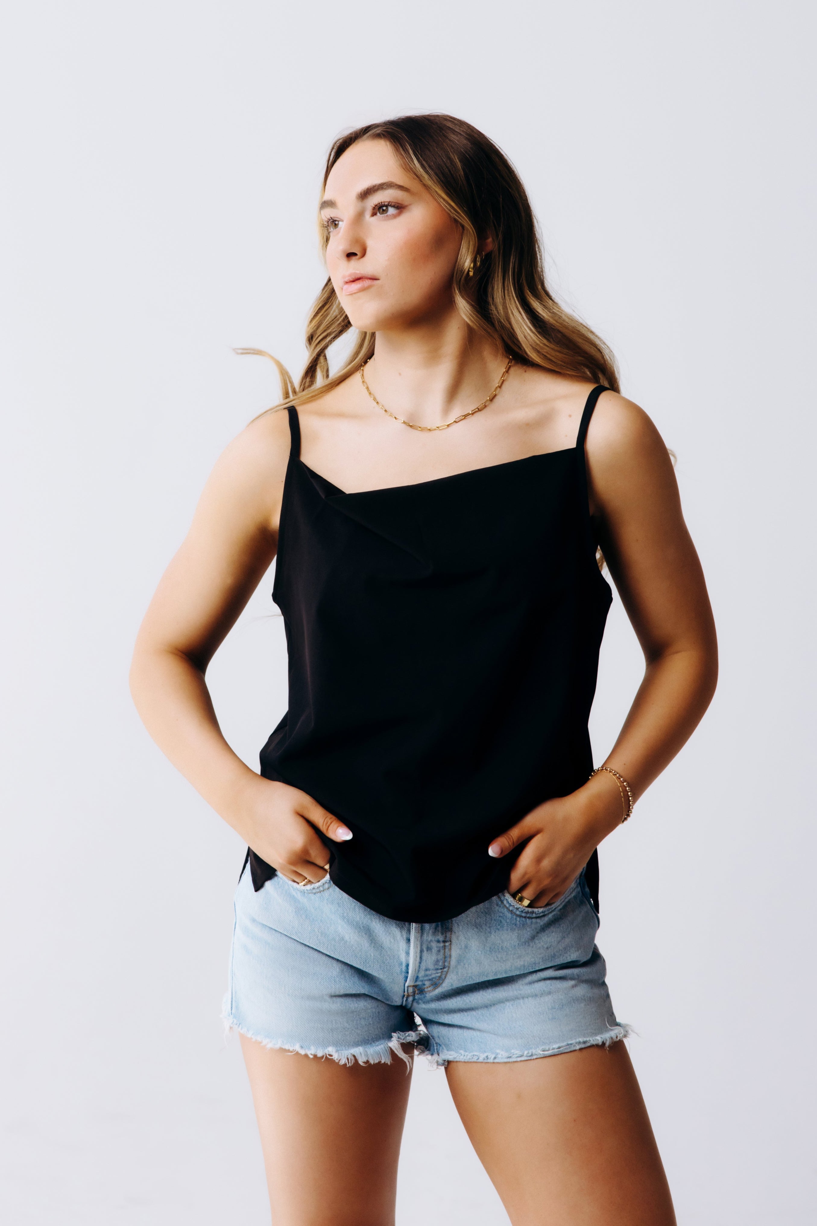 Cowl Neck Cami Top