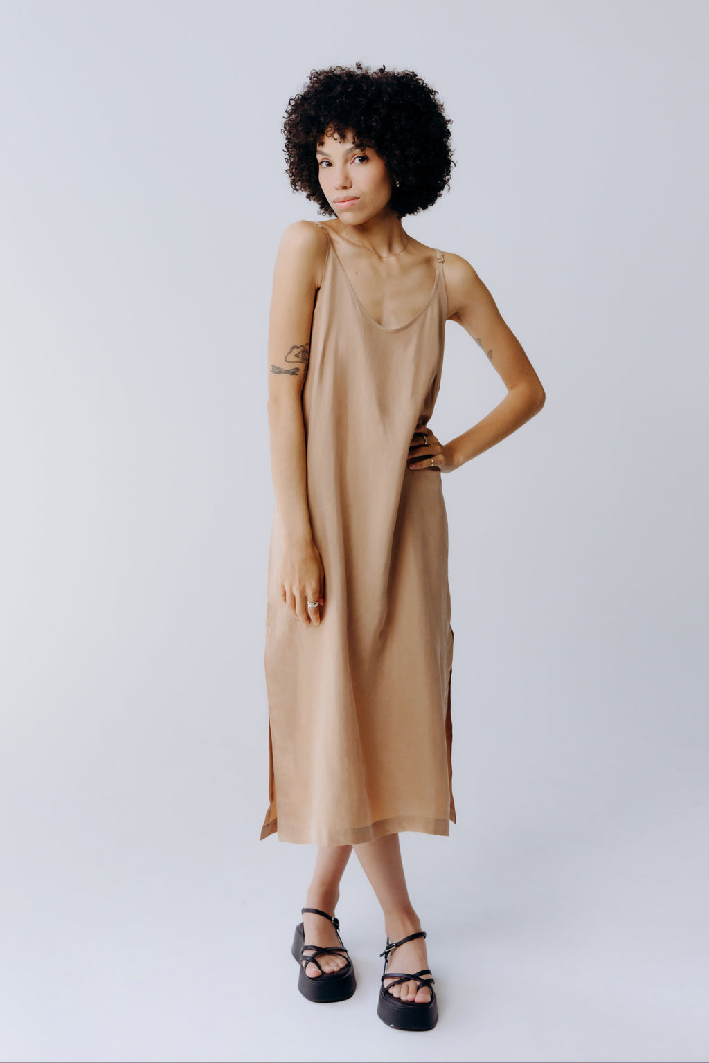 Washable Silk Midi Dress