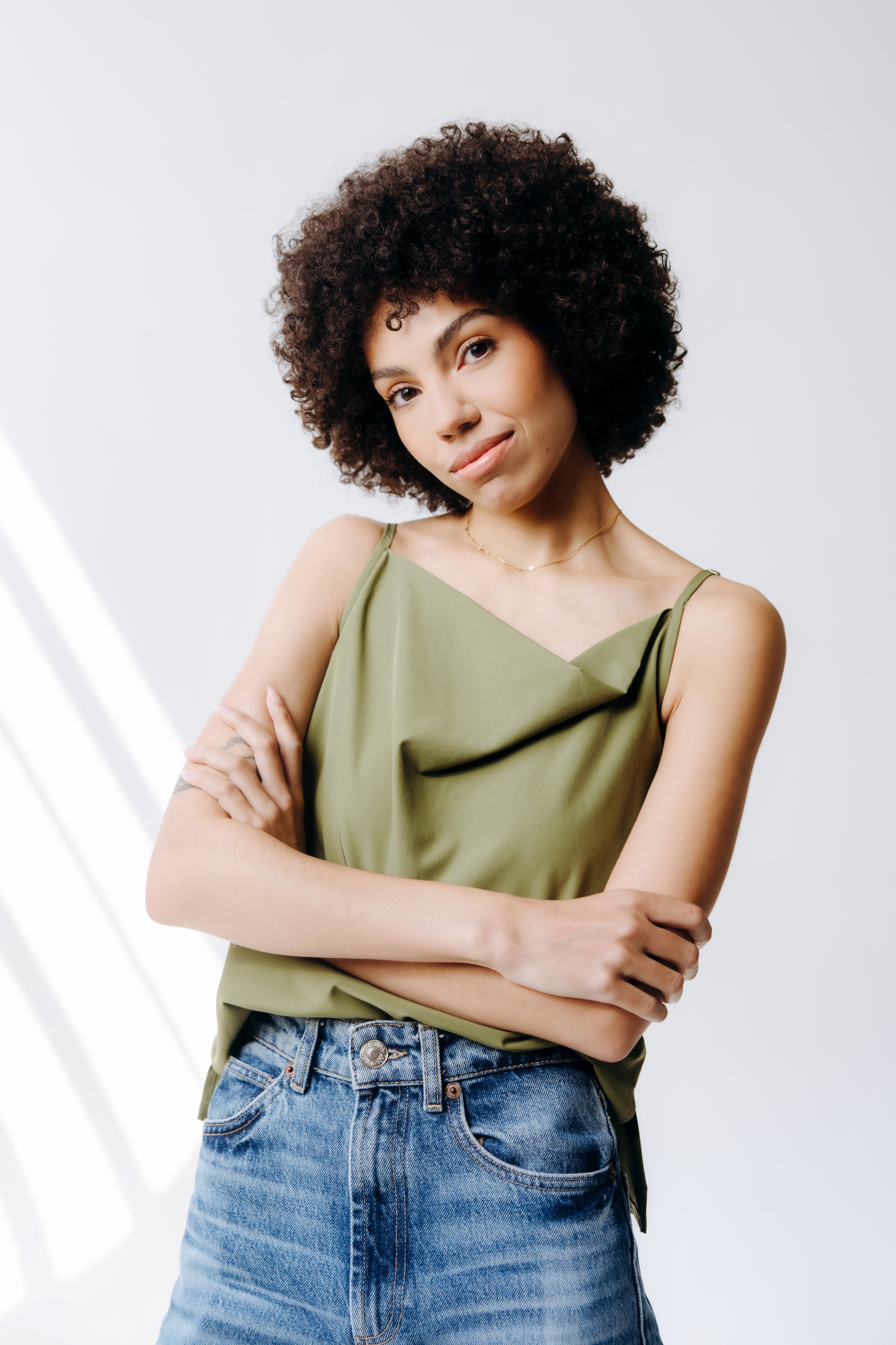 Cowl Neck Cami Top