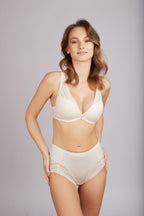 Bra Milavitsa Molded Push-Up Elastic Fabric and Lace | 127660