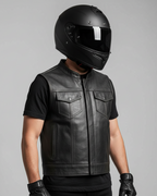 Legendary Reckless Outlaw Men's Aged Leather Motorcycle Vest