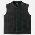 Legendary Reckless Outlaw Men's Aged Leather Motorcycle Vest