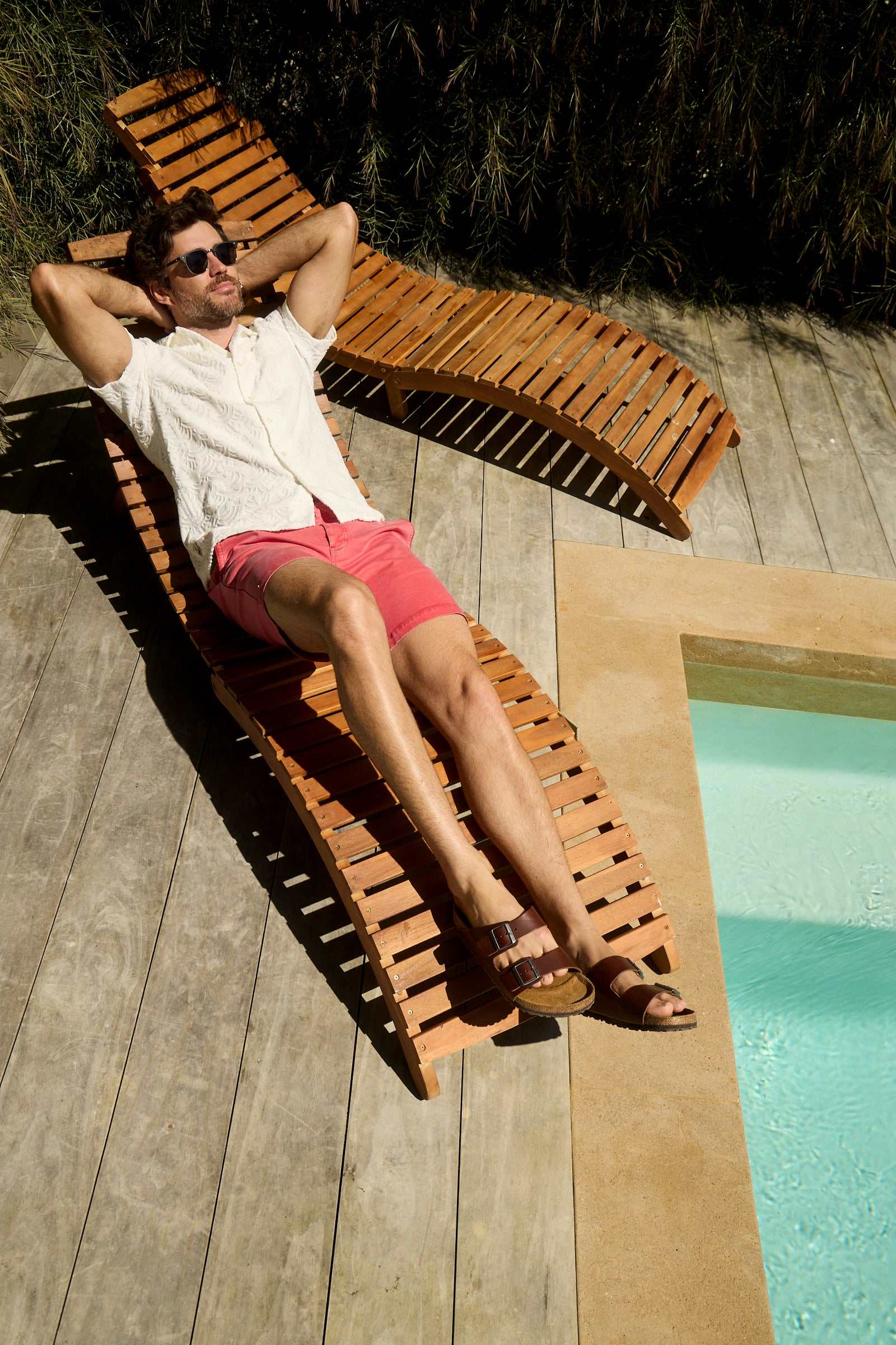 Andrew 7.5" Stretch Twill Short | Mineral Red