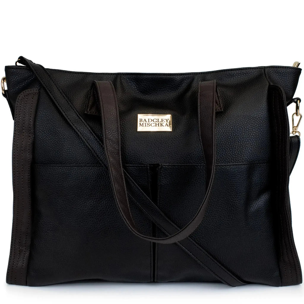 Badgley Mischka Rose Vegan Leather Weekender Tote Bag