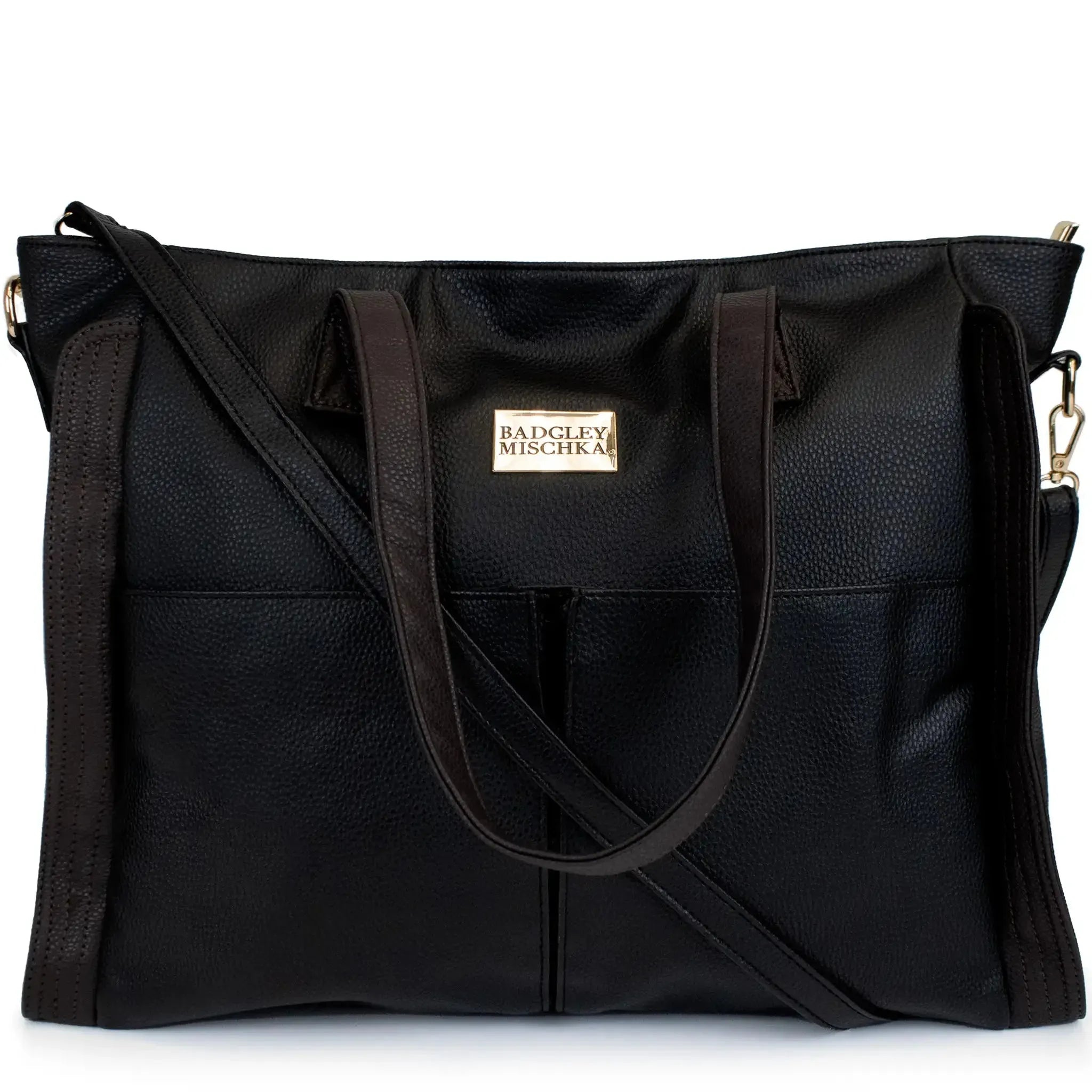 Badgley Mischka Rose Vegan Leather Weekender Tote Bag