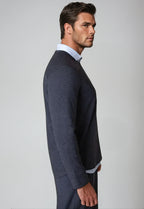 Rugvee Pullover V-Neck Sweatshirt | Charcoal Grey