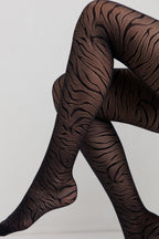 Conte Sahara Fantasy Tights | Animalistic Lace Interlacing