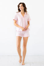 Salua Classic Luxury Shorties Pajamas in Brushed Pima Cotton