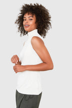 HEPBURN Sleeveless Viscose Sweater CREAM