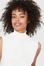HEPBURN Sleeveless Viscose Sweater CREAM