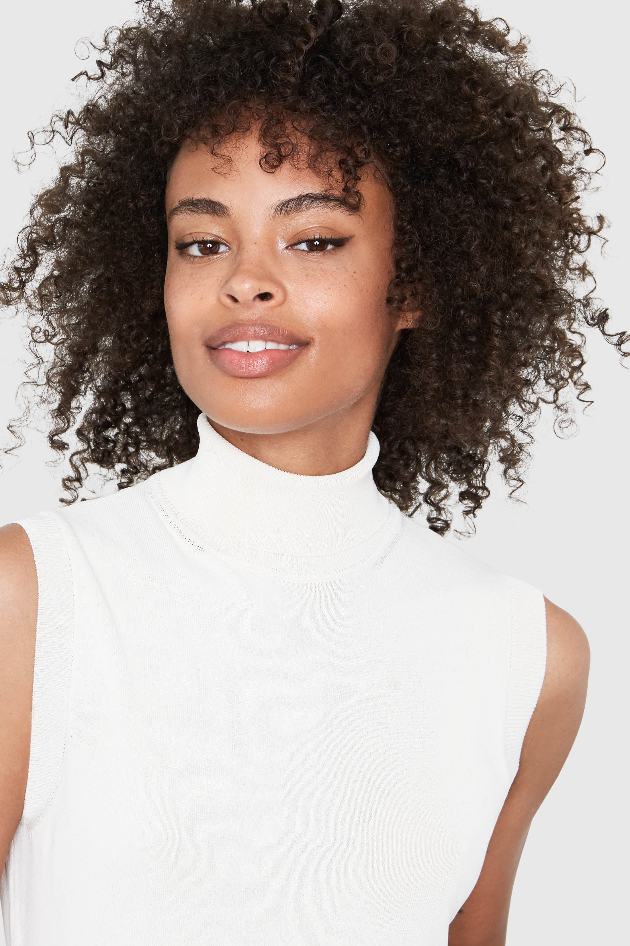 HEPBURN Sleeveless Viscose Sweater CREAM