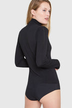 MIRA Turtleneck Viscose Bodysuit BLACK
