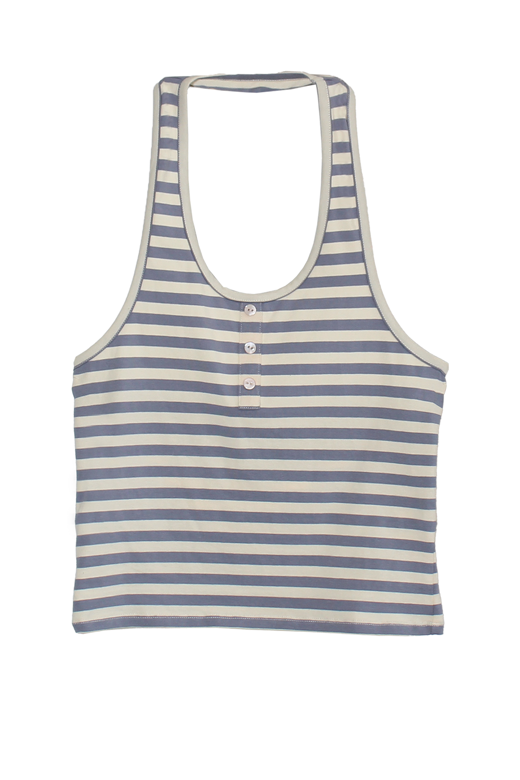 Bruna Halter Top In Season Stripe