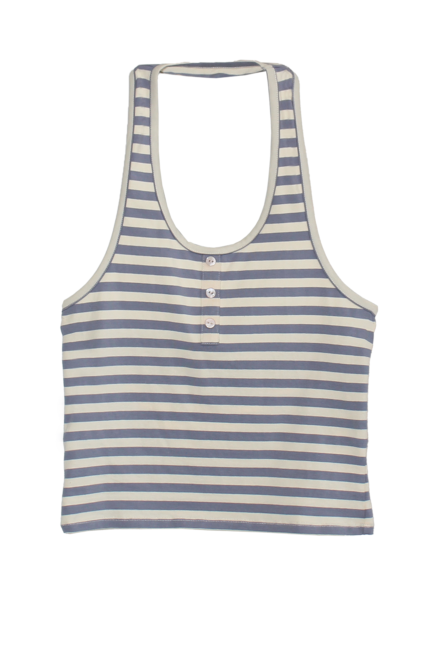 Bruna Halter Top In Season Stripe