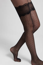 Conte Evening Fantasy Tights | Polka Dots Stockings Imitation