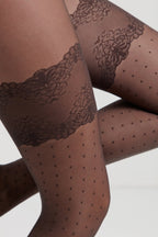 Conte Evening Fantasy Tights | Polka Dots Stockings Imitation