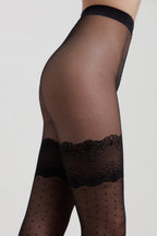 Conte Evening Fantasy Tights | Polka Dots Stockings Imitation