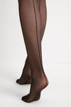 Fantasy Stockings Conte Sense Silicone Lace Top with Back Seam Imitation