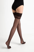 Fantasy Stockings Conte Sense Silicone Lace Top with Back Seam Imitation