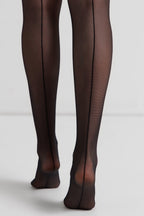 Fantasy Stockings Conte Sense Silicone Lace Top with Back Seam Imitation
