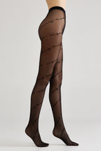 Fantasy Tights Conte Sentiment Diagonal Inscriptions