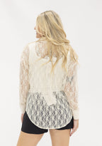 Kathryn Classic Button-Up | Ivory Lace