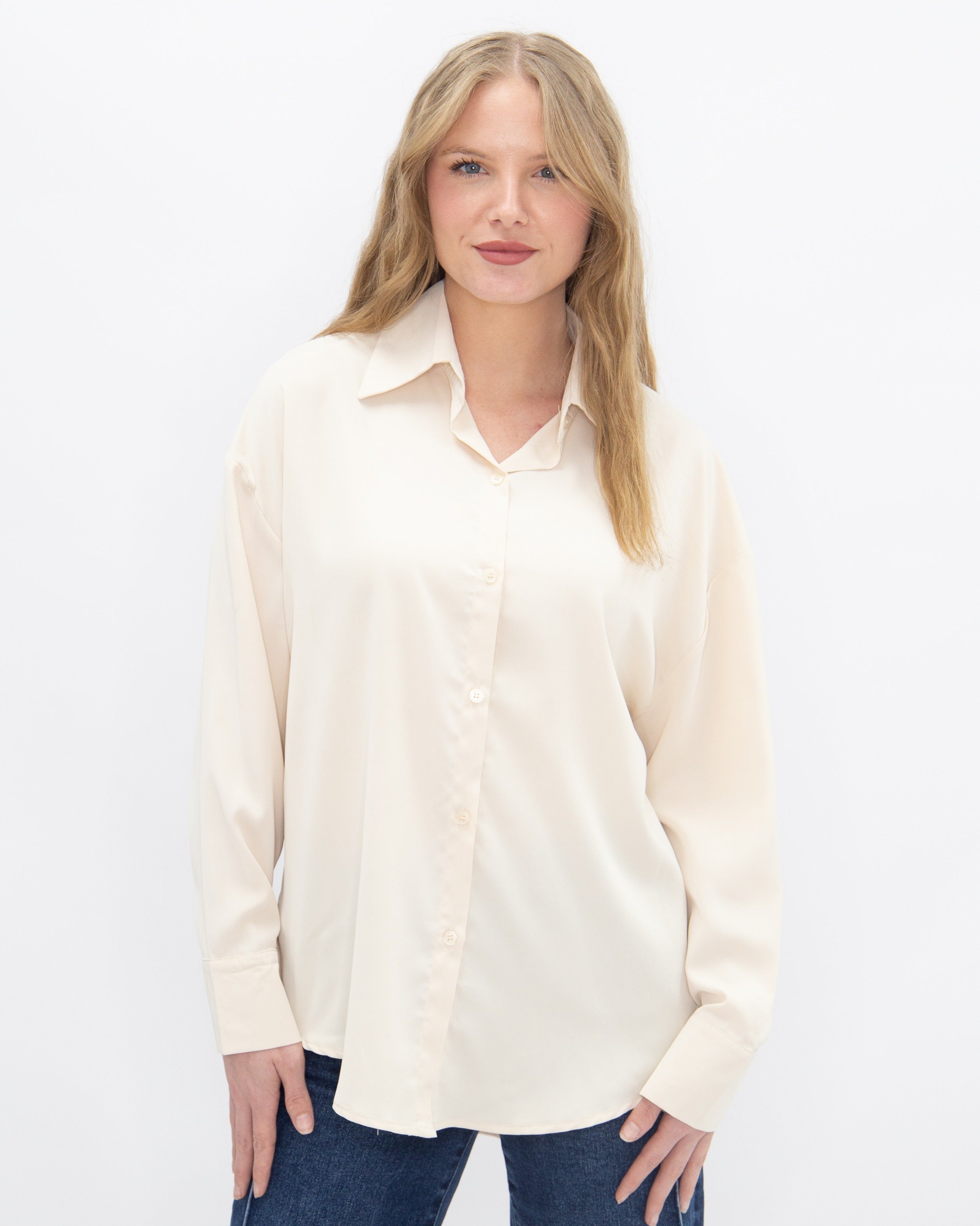 Kathryn Classic Button-Up | Ivory
