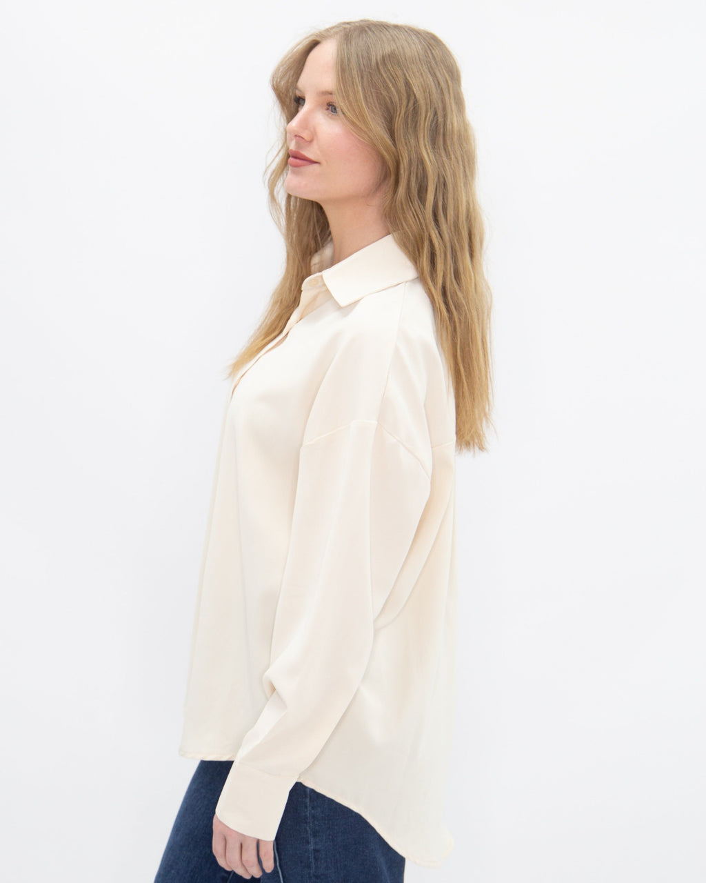 Kathryn Classic Button-Up | Ivory