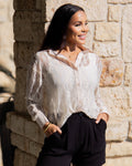 Kathryn Classic Button-Up | Ivory Lace