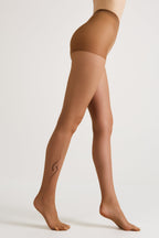 Conte Sheen Fantasy Tights | Flock and Rhinestone Applique