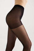Conte Sheen Fantasy Tights | Flock and Rhinestone Applique