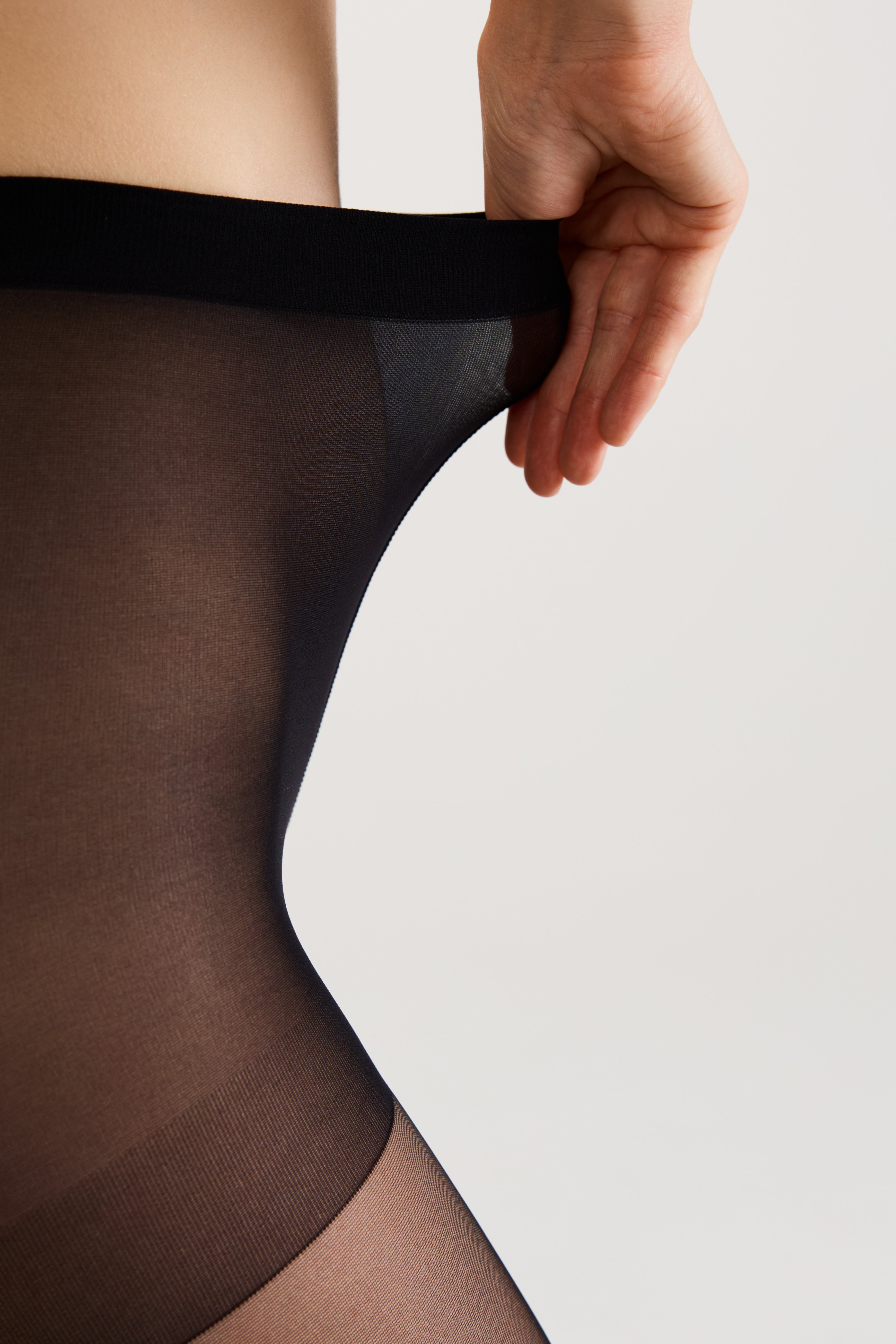 Conte Sheen Fantasy Tights | Flock and Rhinestone Applique