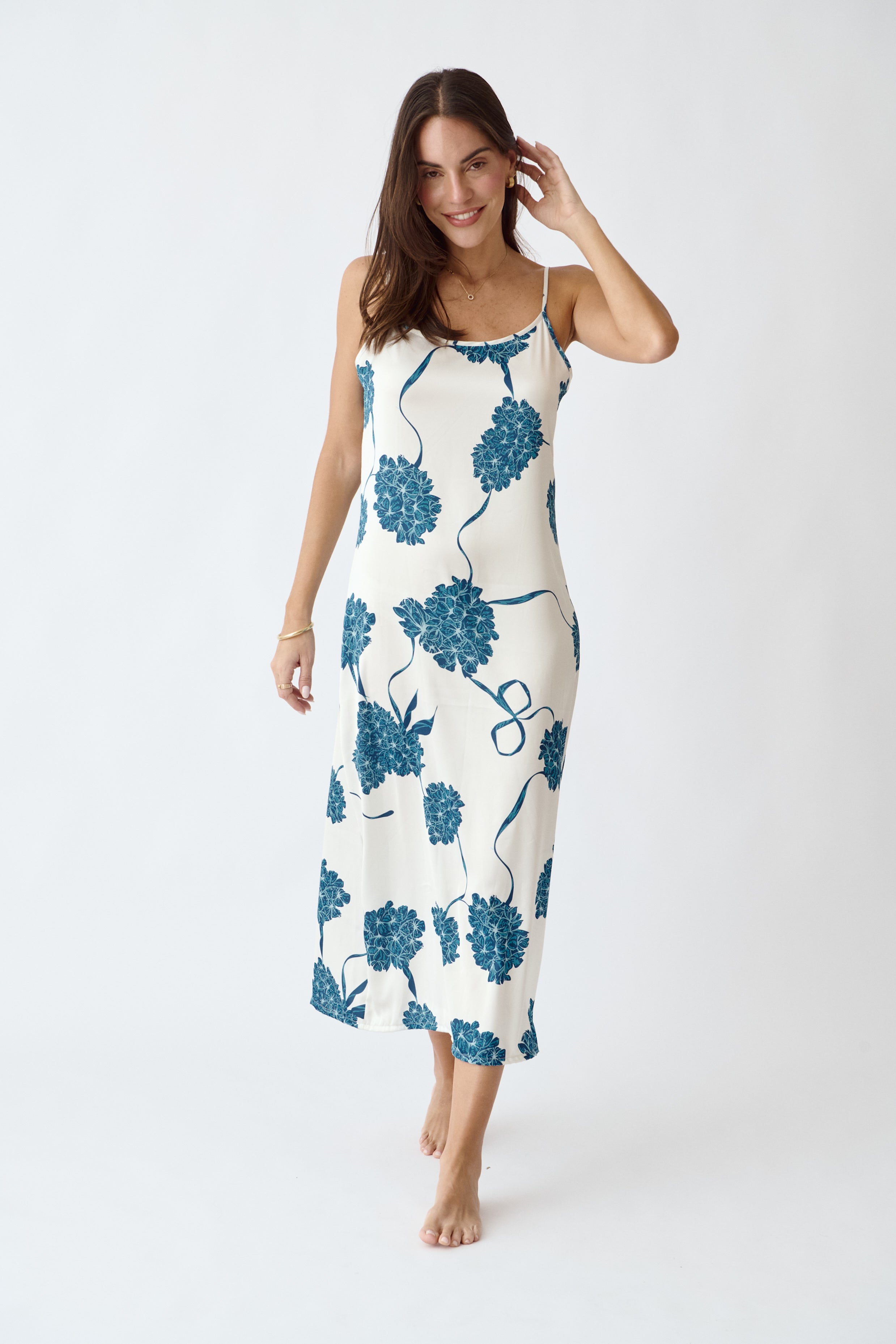 Washable Silk Kimono & Dress Set Blossom