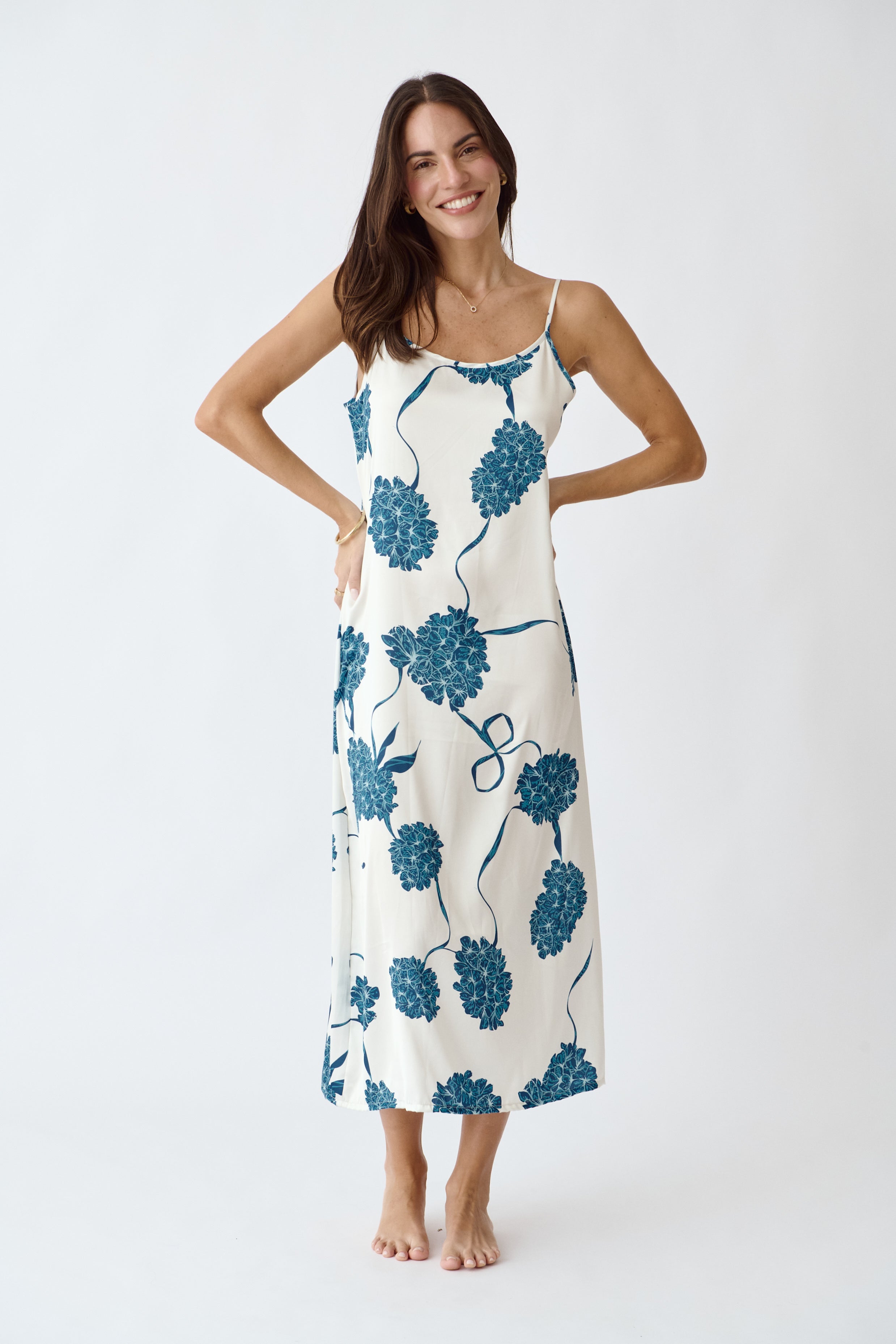 Washable Silk Kimono & Dress Set Blossom