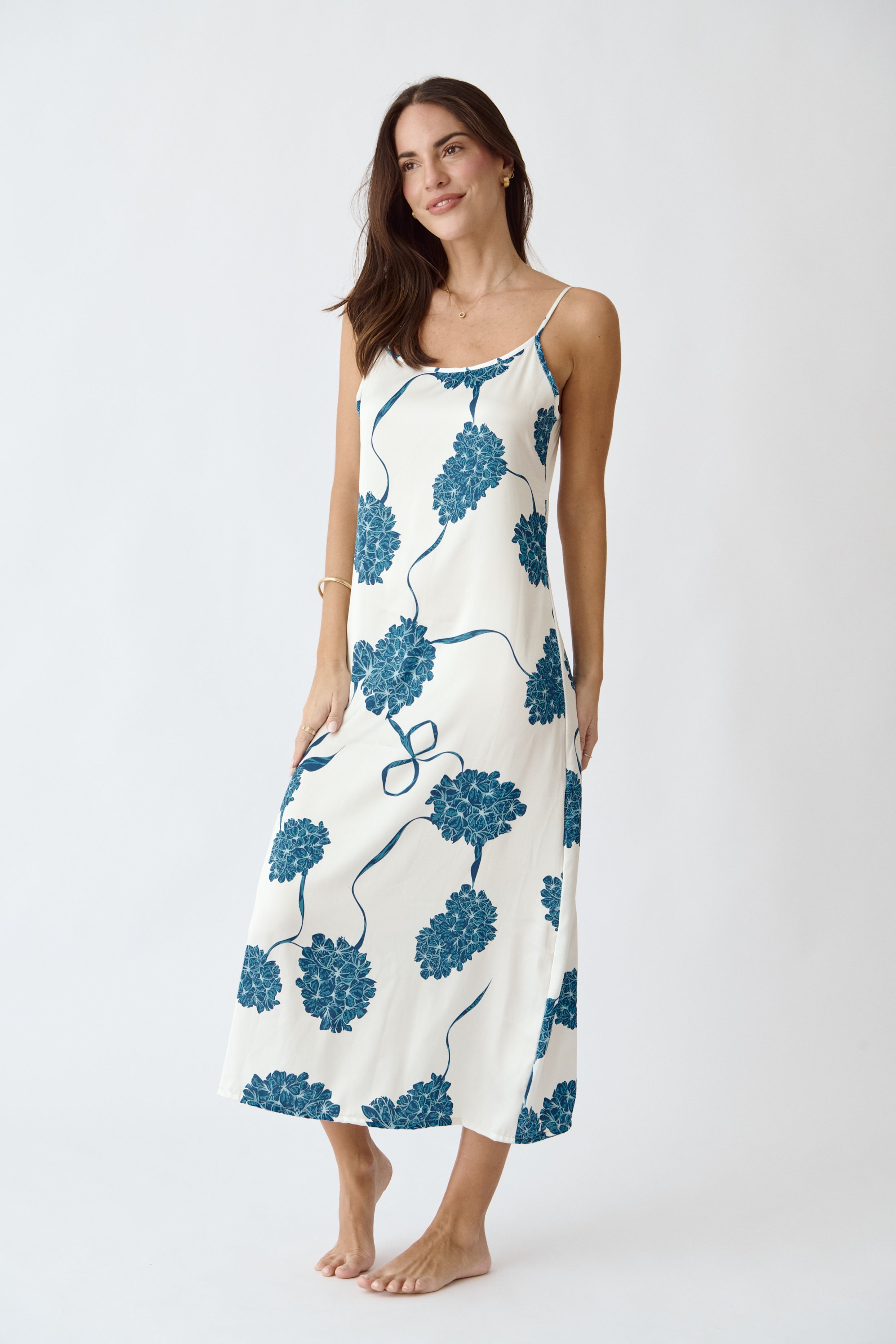 Washable Silk Kimono & Dress Set Blossom